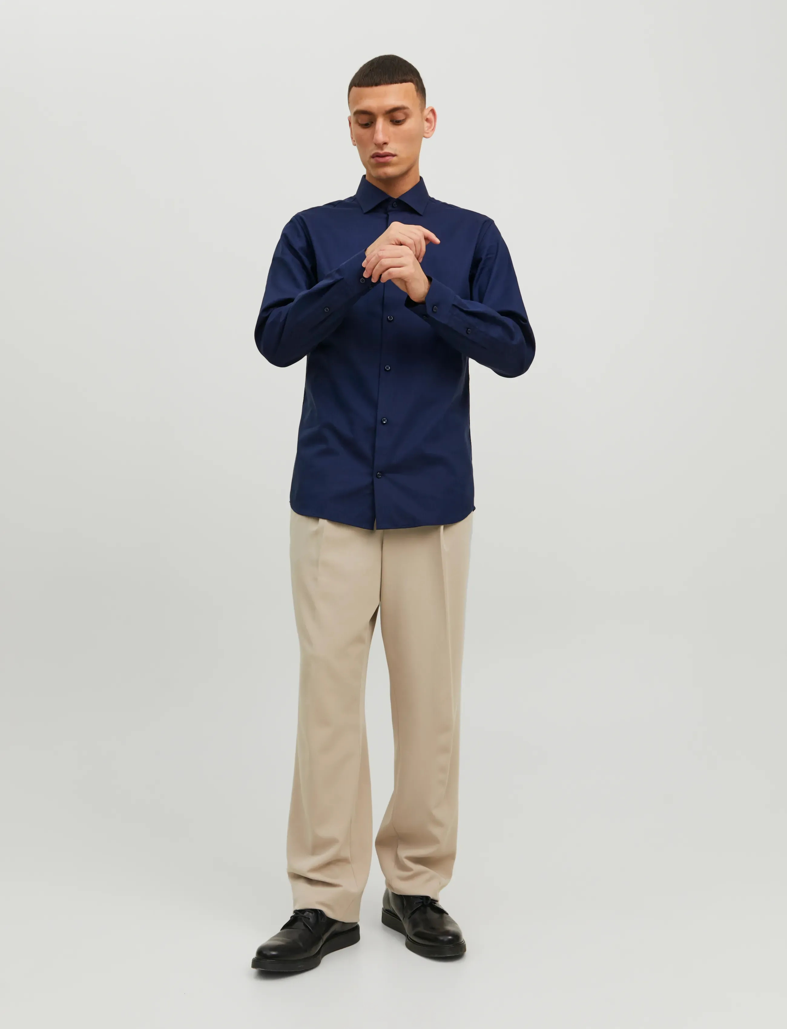Jack & Jones - JPRBLAPARKER SHIRT L/S NOOS - triibulised särgid - perfect navy - 4