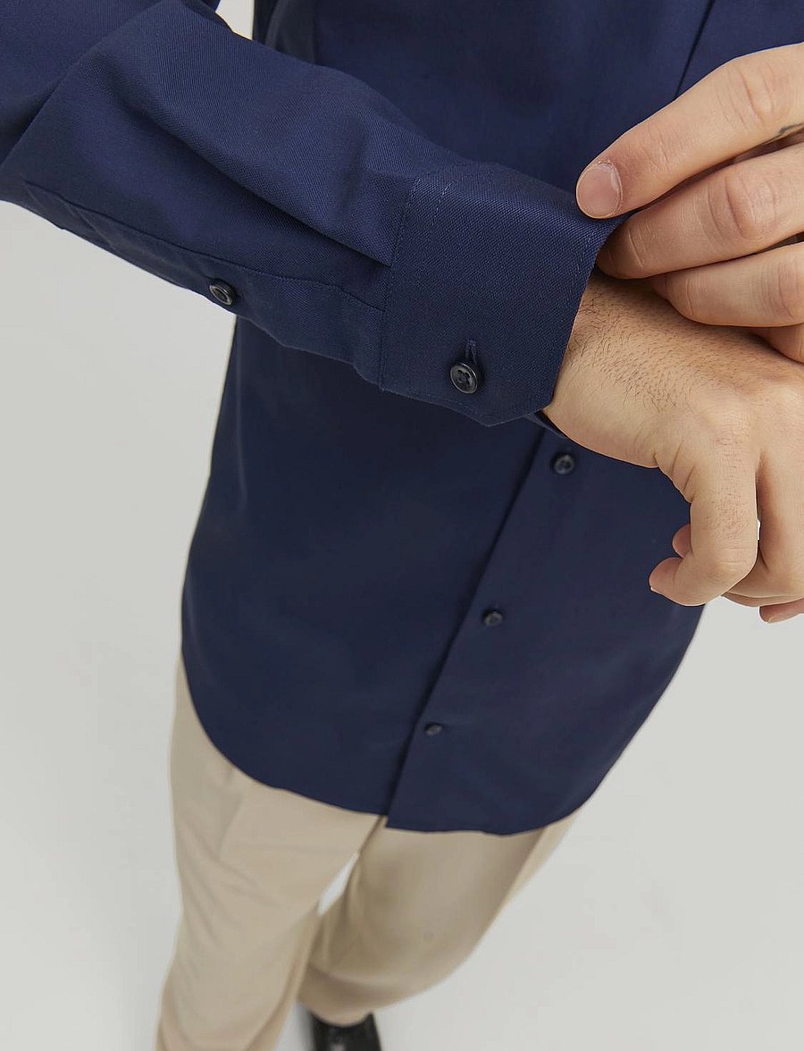 Jack & Jones - JPRBLAPARKER SHIRT L/S NOOS - triibulised särgid - perfect navy - 5