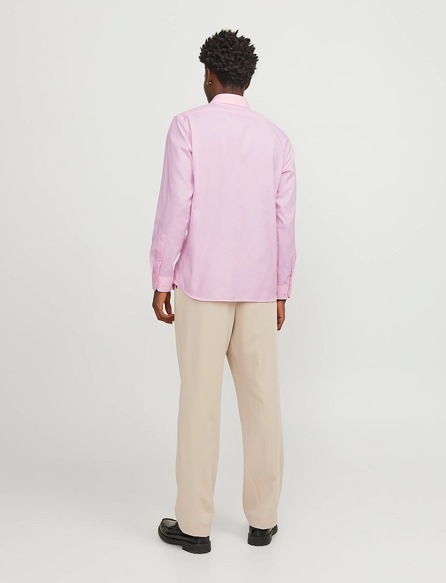 Jack & Jones - JPRBLAPARKER SHIRT L/S NOOS - randiga skjortor - pink nectar - 2