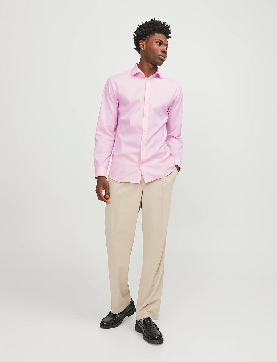 Jack & Jones - JPRBLAPARKER SHIRT L/S NOOS - randiga skjortor - pink nectar - 3