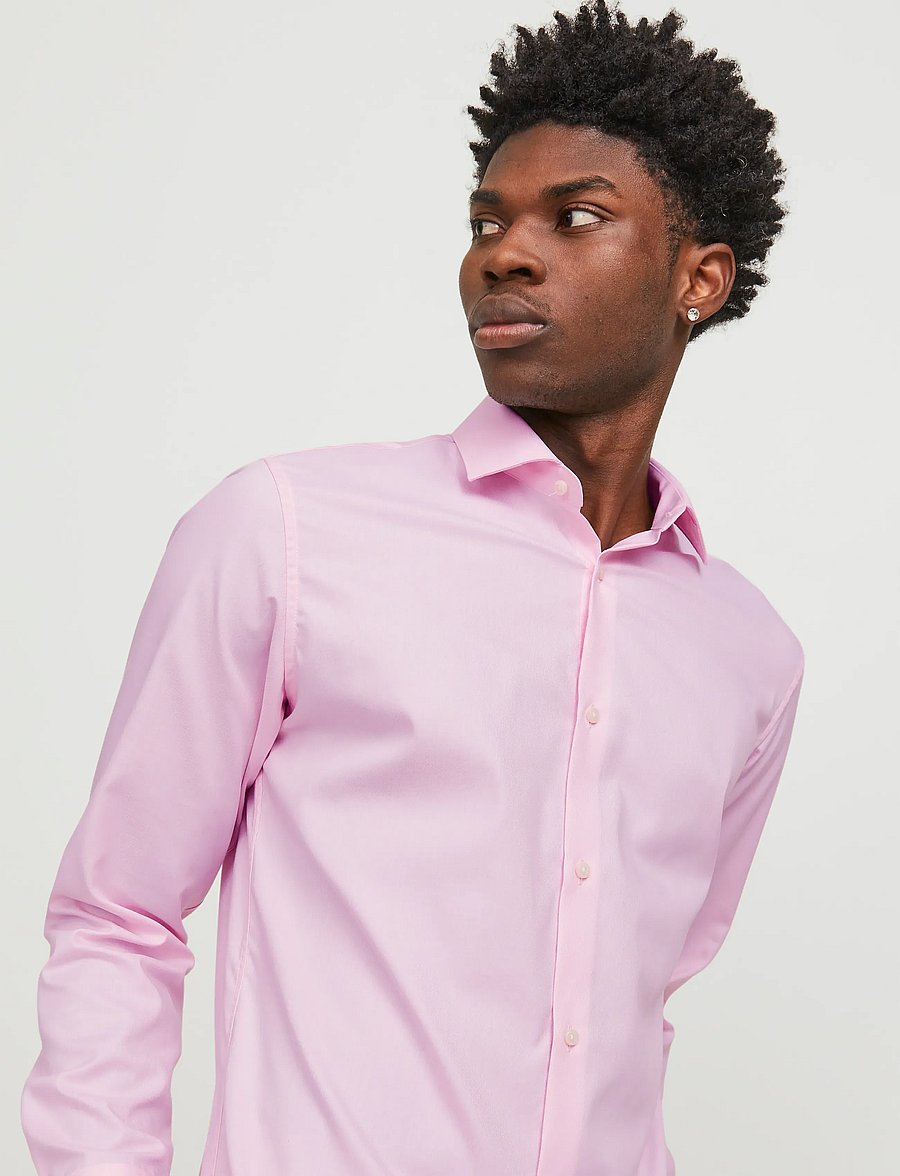 Jack & Jones - JPRBLAPARKER SHIRT L/S NOOS - randiga skjortor - pink nectar - 5