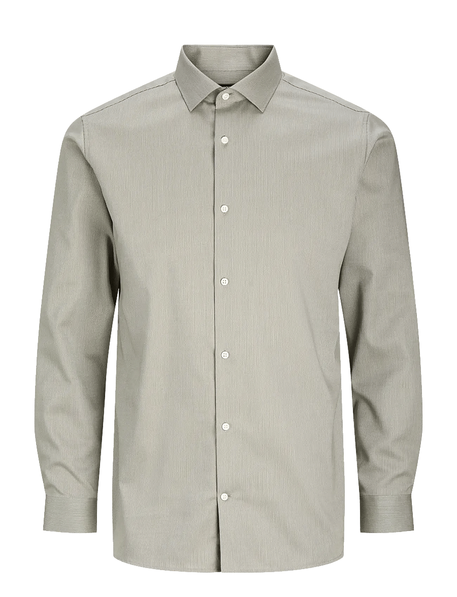 Jack & Jones - JPRBLAPARKER SHIRT L/S NOOS - gestreifte hemden - smokey olive - 1