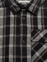 Jack & Jones - JCODESERT HERRINGBONE CHECK SHIRT LS LN - checkered shirts - black - 2