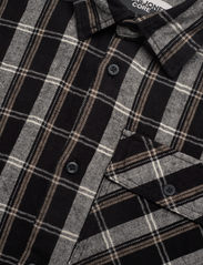 Jack & Jones - JCODESERT HERRINGBONE CHECK SHIRT LS LN - checkered shirts - black - 3