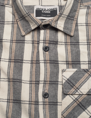 Jack & Jones - JCODESERT HERRINGBONE CHECK SHIRT LS LN - checkered shirts - moonbeam - 2
