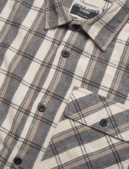 Jack & Jones - JCODESERT HERRINGBONE CHECK SHIRT LS LN - checkered shirts - moonbeam - 3