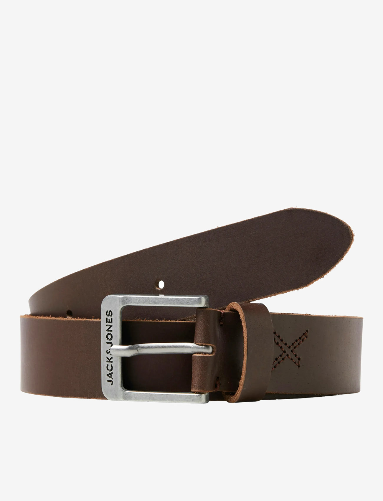Jack & Jones - JACROCK LEATHER BELT NOOS - brown stone - 1