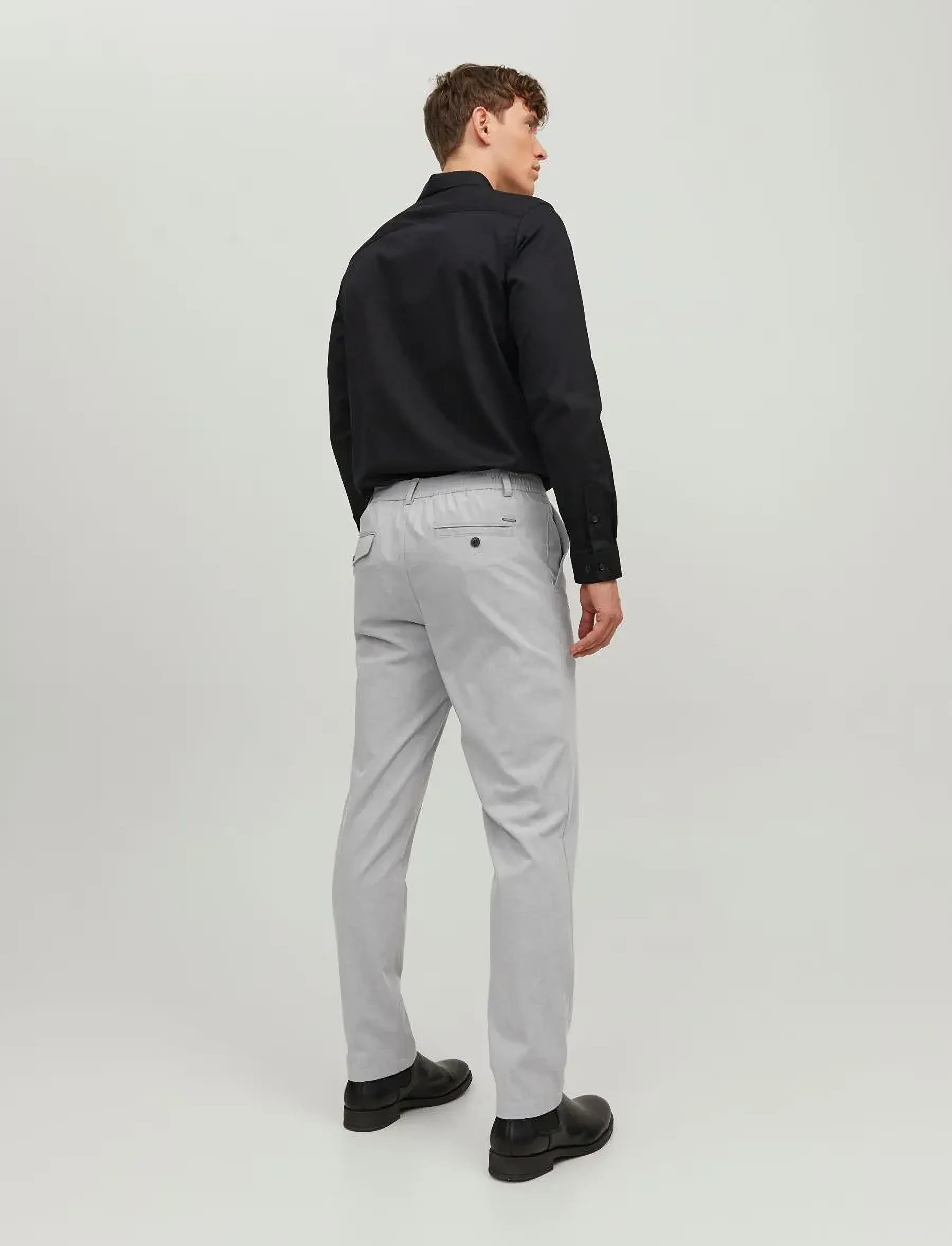 Jack & Jones - JPSTOLLIE JJBENJI DEK NOOS - chinos - grey - 3