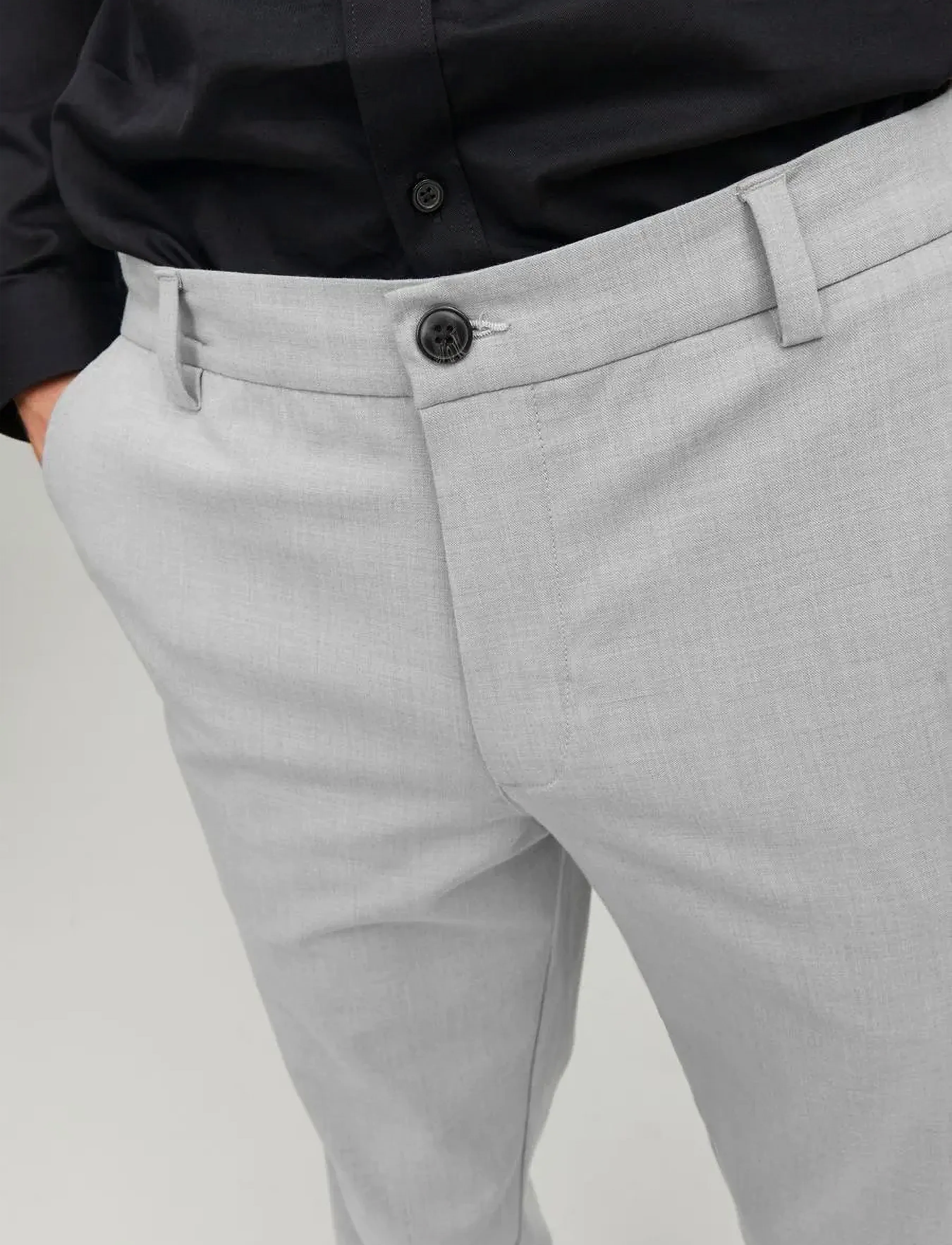 Jack & Jones - JPSTOLLIE JJBENJI DEK NOOS - chinos - grey - 5