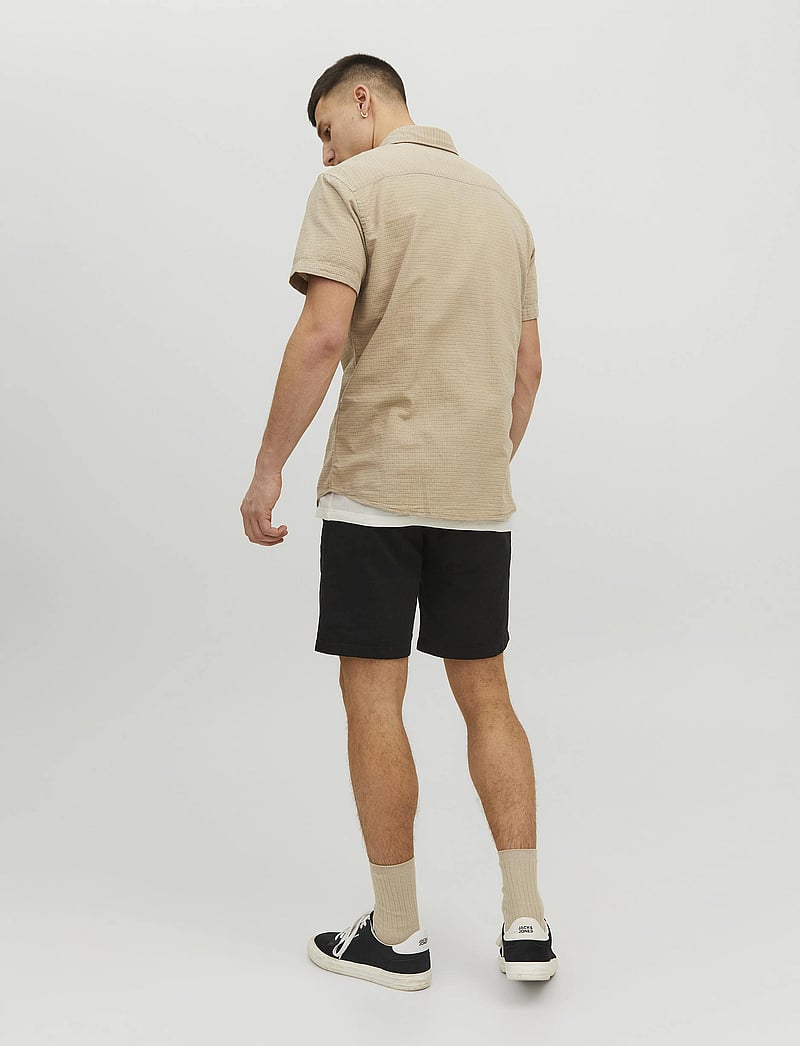 Jack & Jones - JPSTMARCO BREEZE SHORTS SRT - linneshorts - black - 3