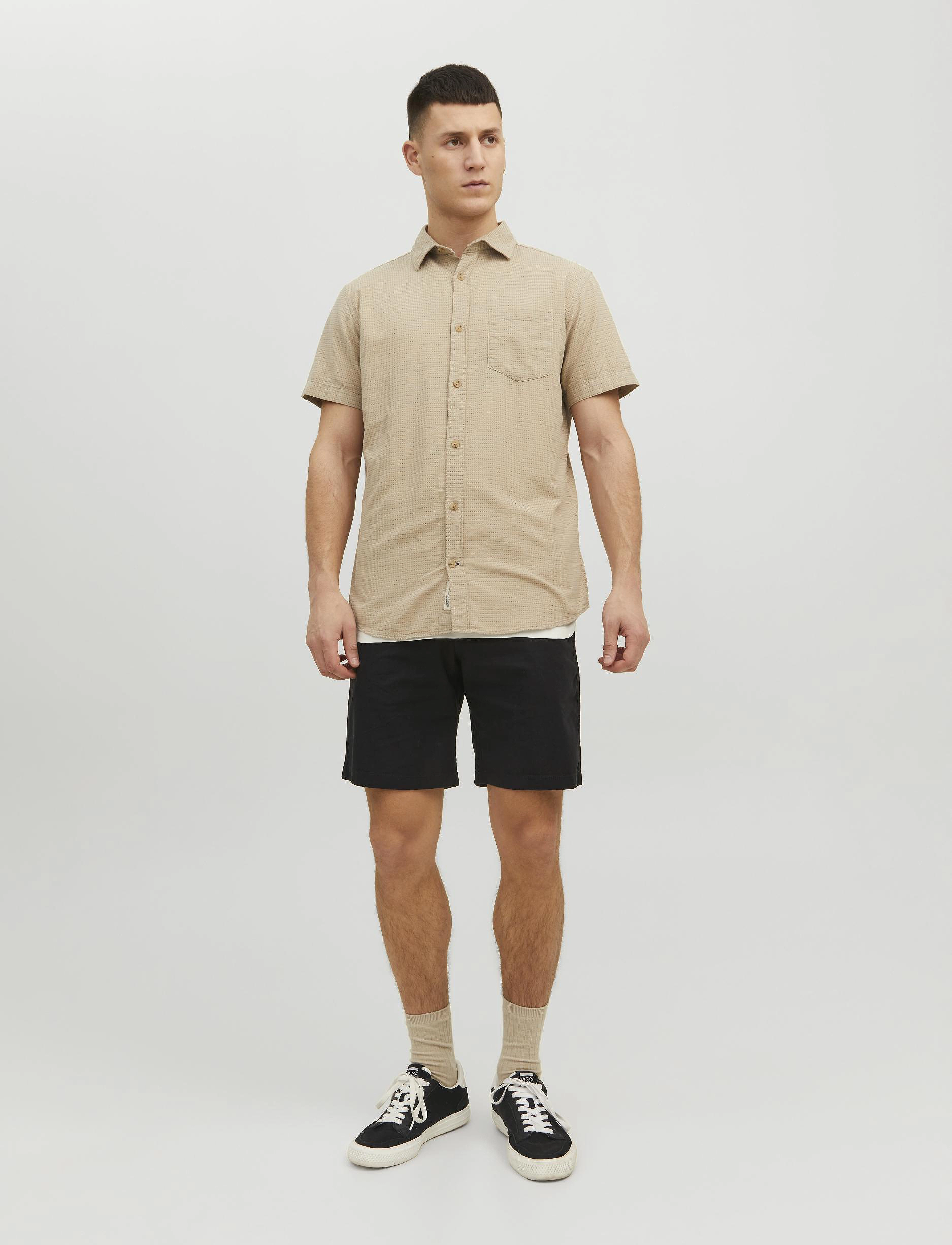 Jack & Jones - JPSTMARCO BREEZE SHORTS SRT - linased lühikesed püksid - black - 4