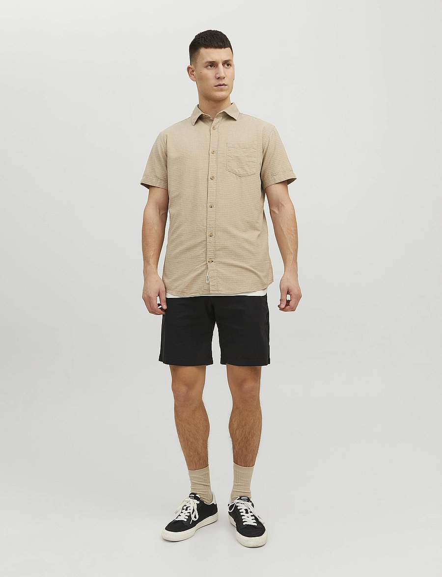 Jack & Jones - JPSTMARCO BREEZE SHORTS SRT - linased lühikesed püksid - black - 4