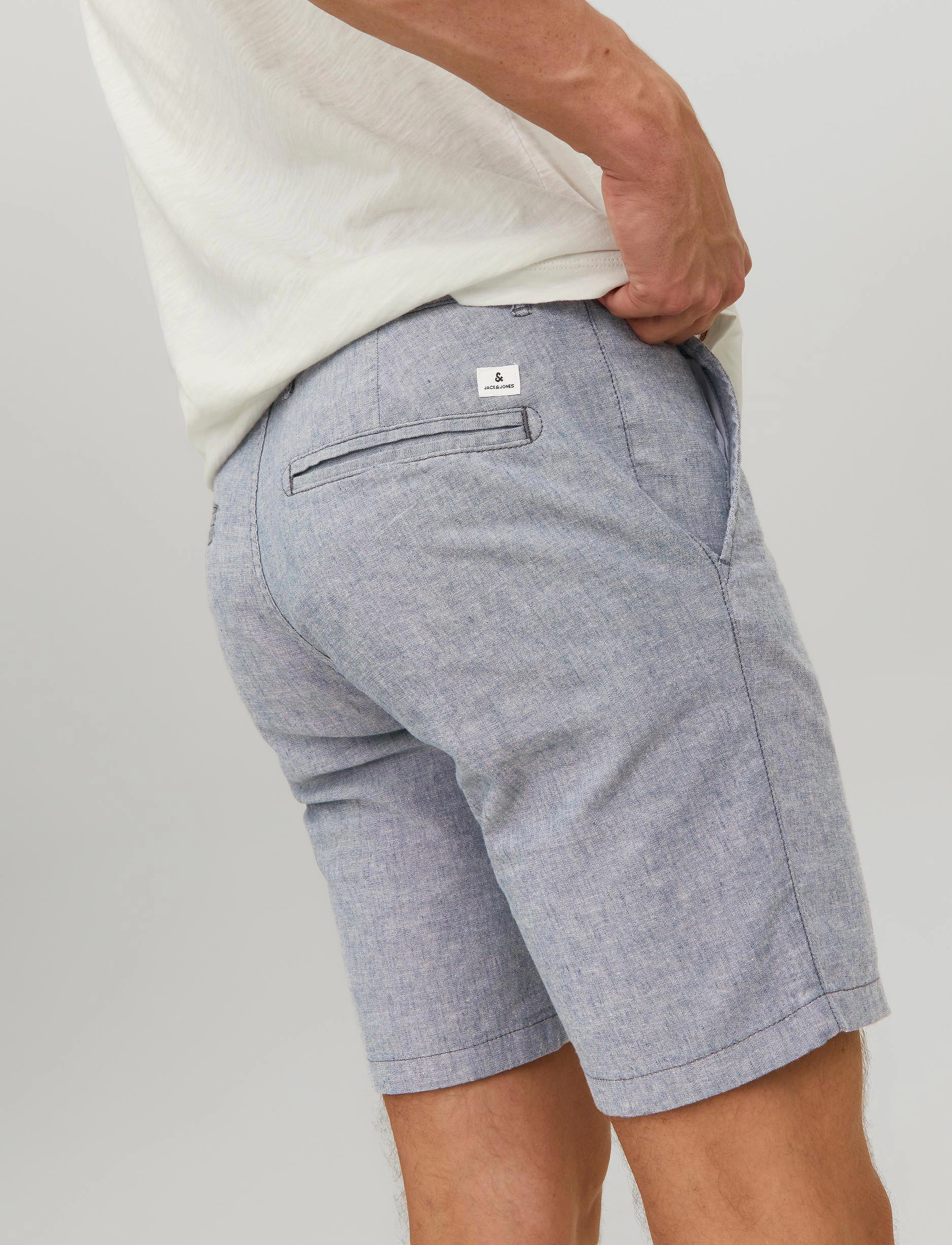 Jack & Jones - JPSTMARCO BREEZE SHORTS SRT - leinen-shorts - blue indigo - 5