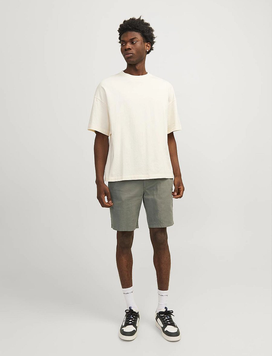 Jack & Jones - JPSTMARCO BREEZE SHORTS SRT - linneshorts - deep lichen green - 4