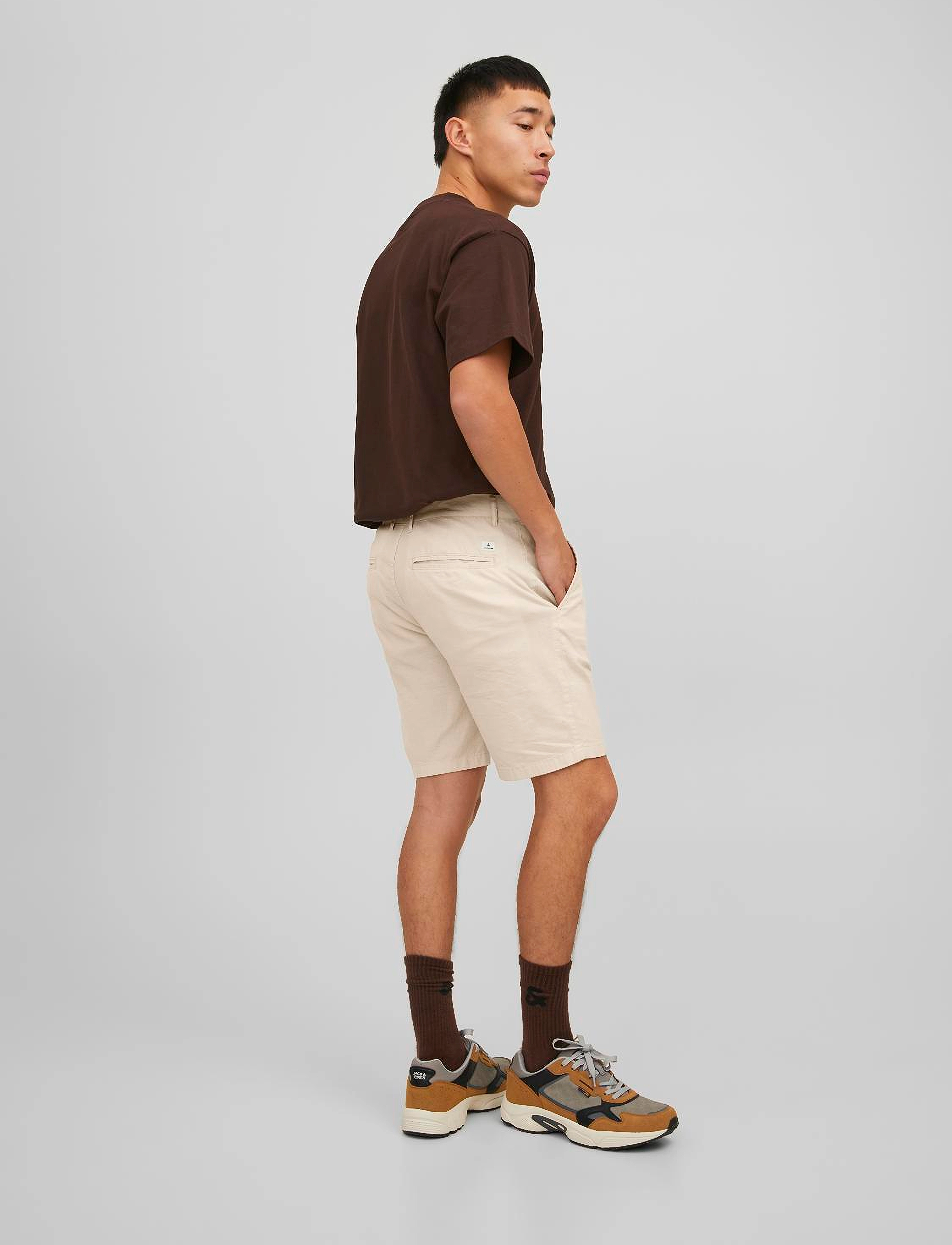Jack & Jones - JPSTMARCO BREEZE SHORTS SRT - leinen-shorts - moonbeam - 3