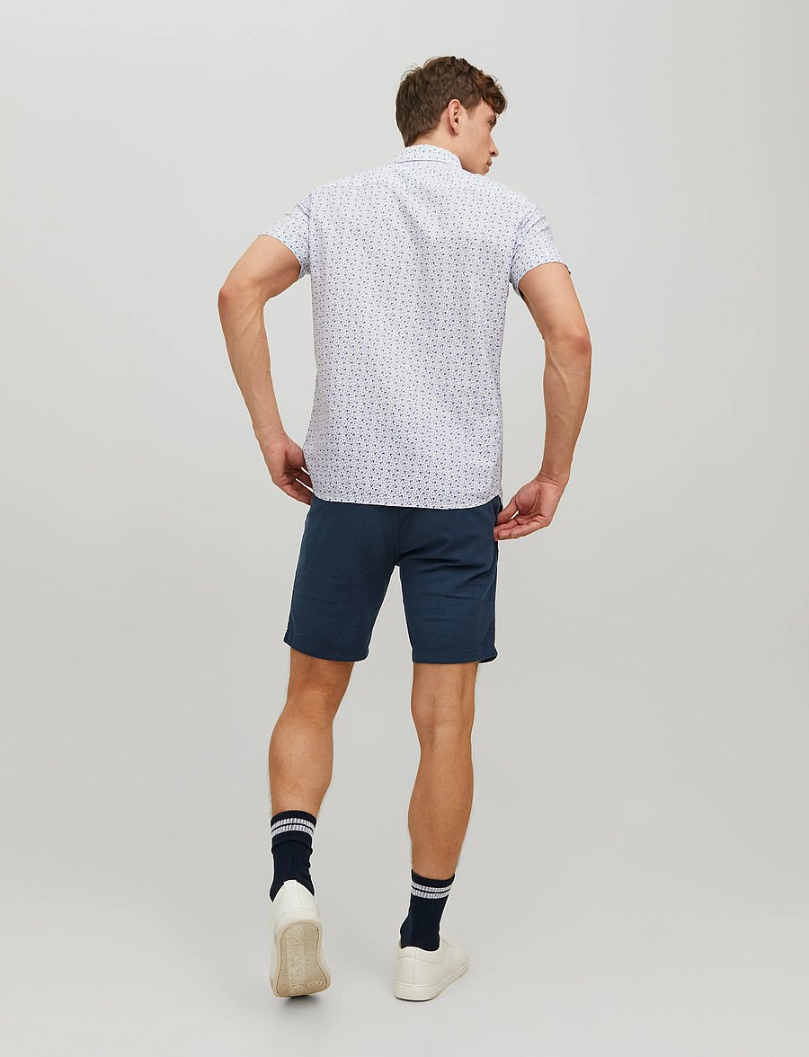 Jack & Jones - JPSTMARCO BREEZE SHORTS SRT - linased lühikesed püksid - navy blazer - 3
