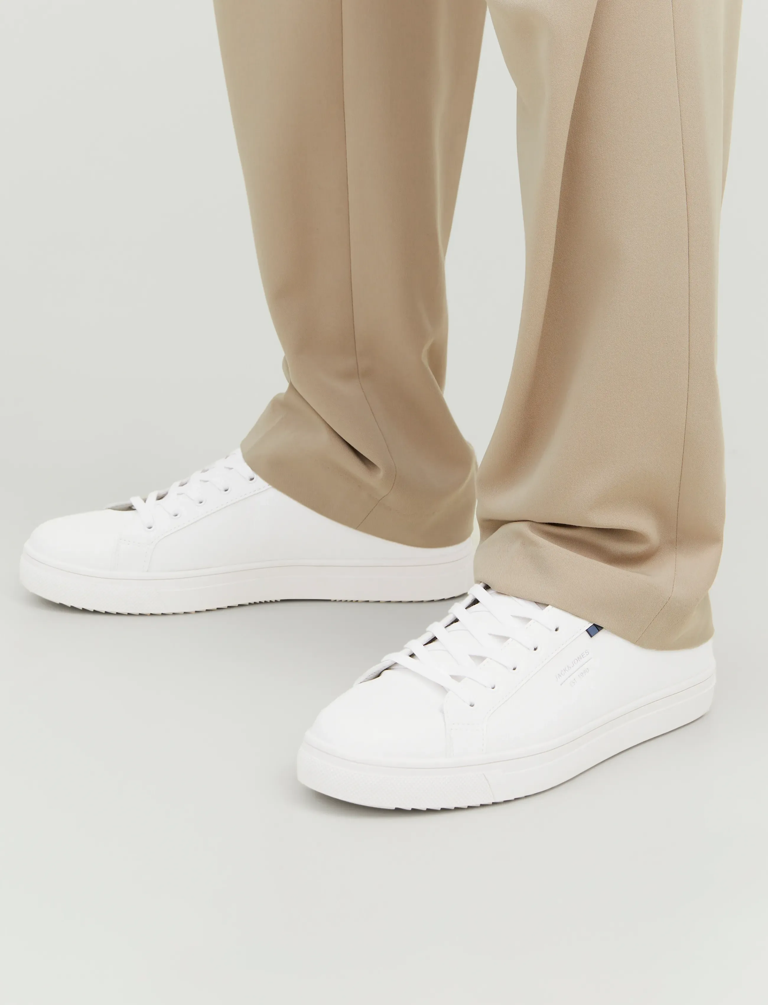 Jack & Jones Jfwbale Pu Sneaker Noos, Mænd, Lave Sneakers, Hvid, Str: 45