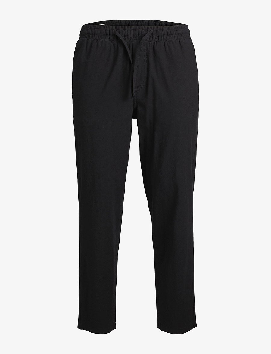Jack & Jones - JPSTACE BREEZE JOGGER LN - leinenhosen - black - 1