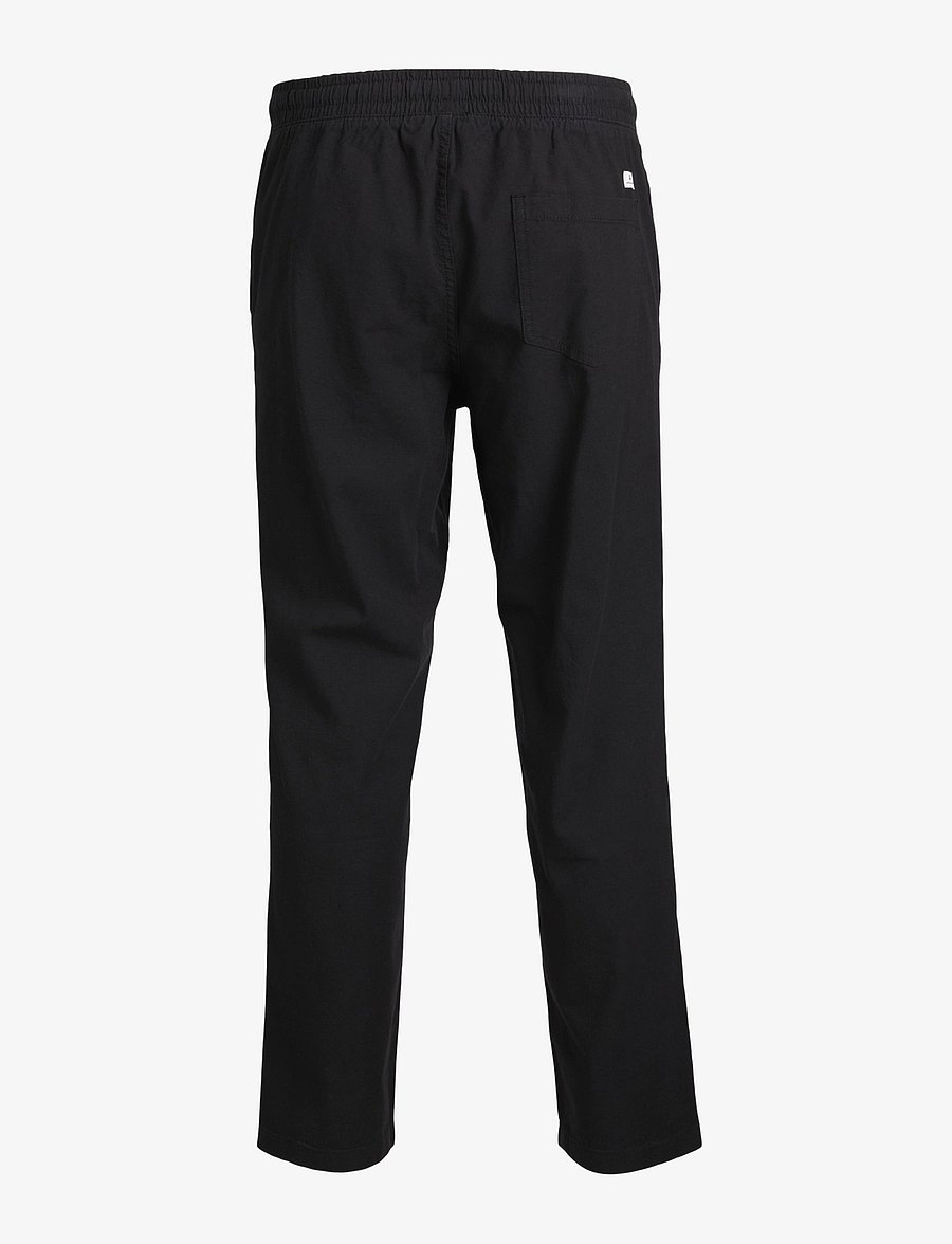 Jack & Jones - JPSTACE BREEZE JOGGER LN - leinenhosen - black - 2