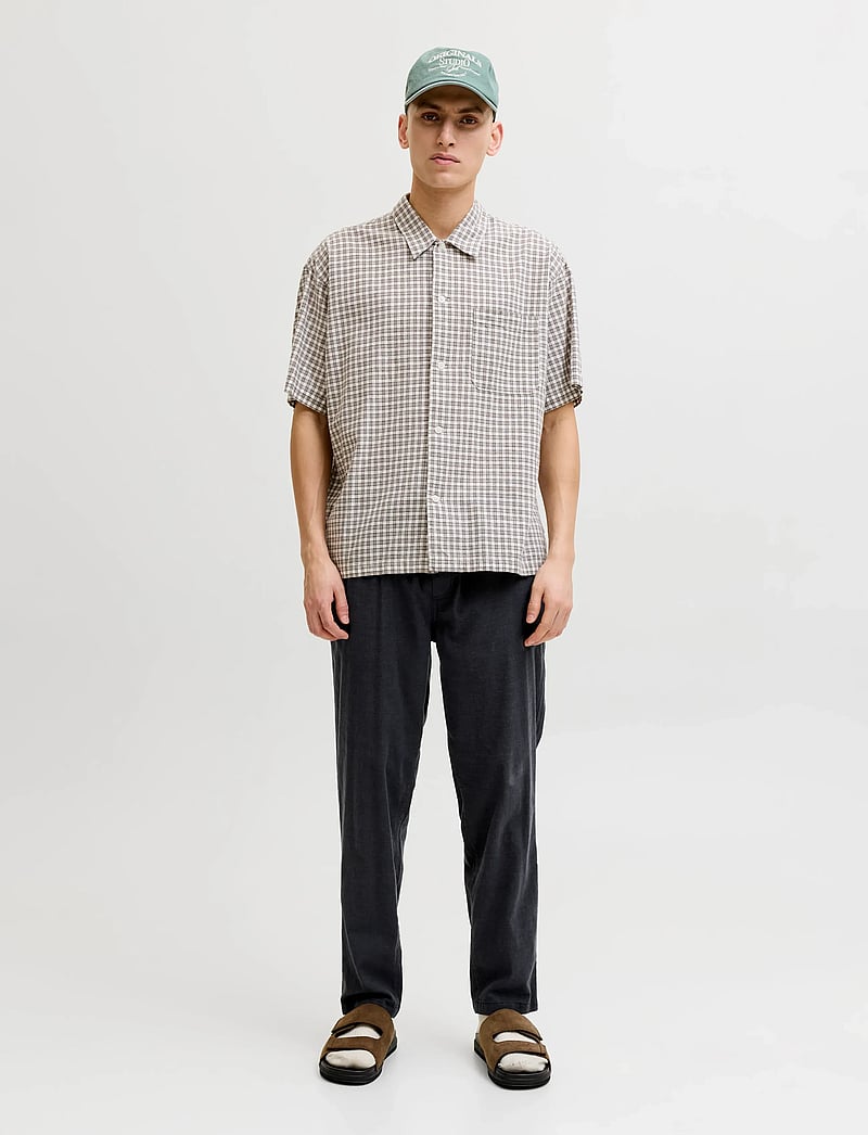 Jack & Jones - JPSTACE BREEZE JOGGER LN - linased püksid - black - 4