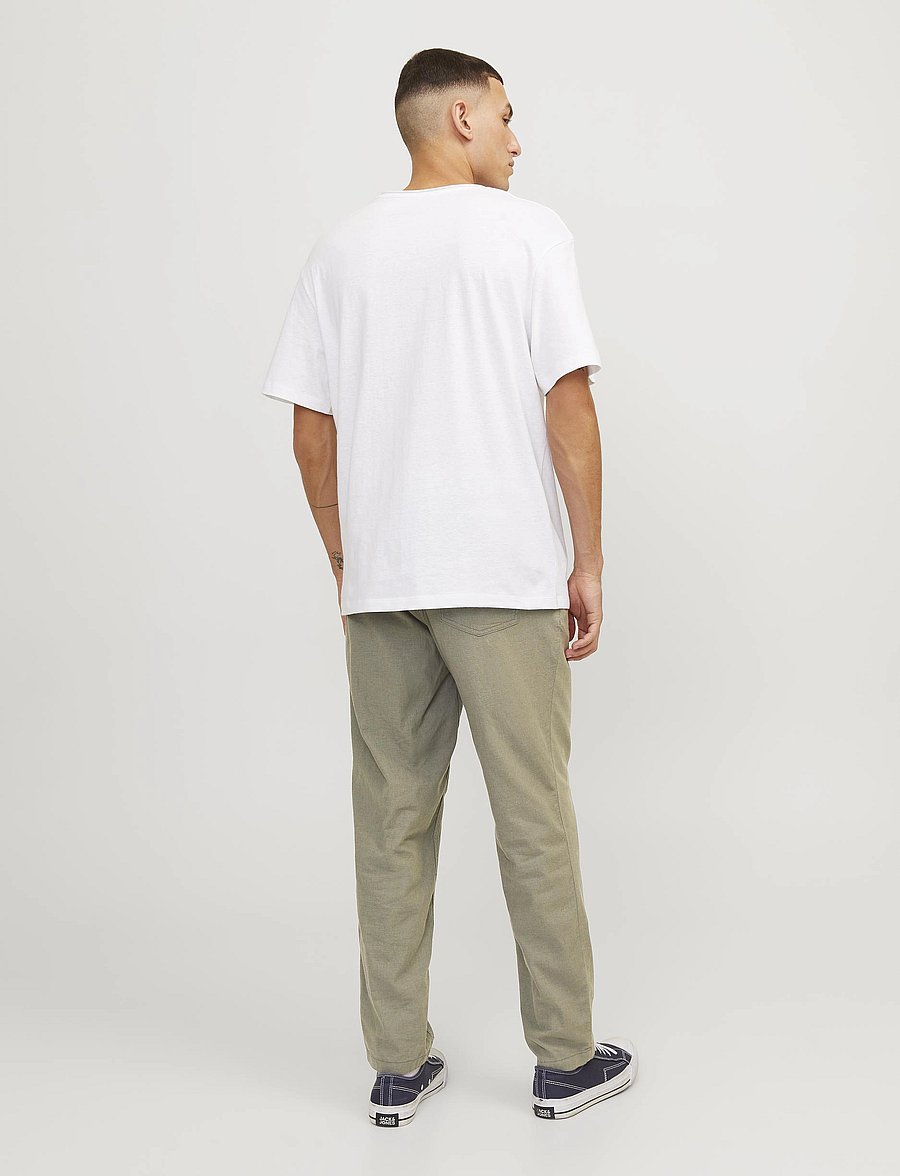Jack & Jones - JPSTACE BREEZE JOGGER LN - linnebyxor - deep lichen green - 3