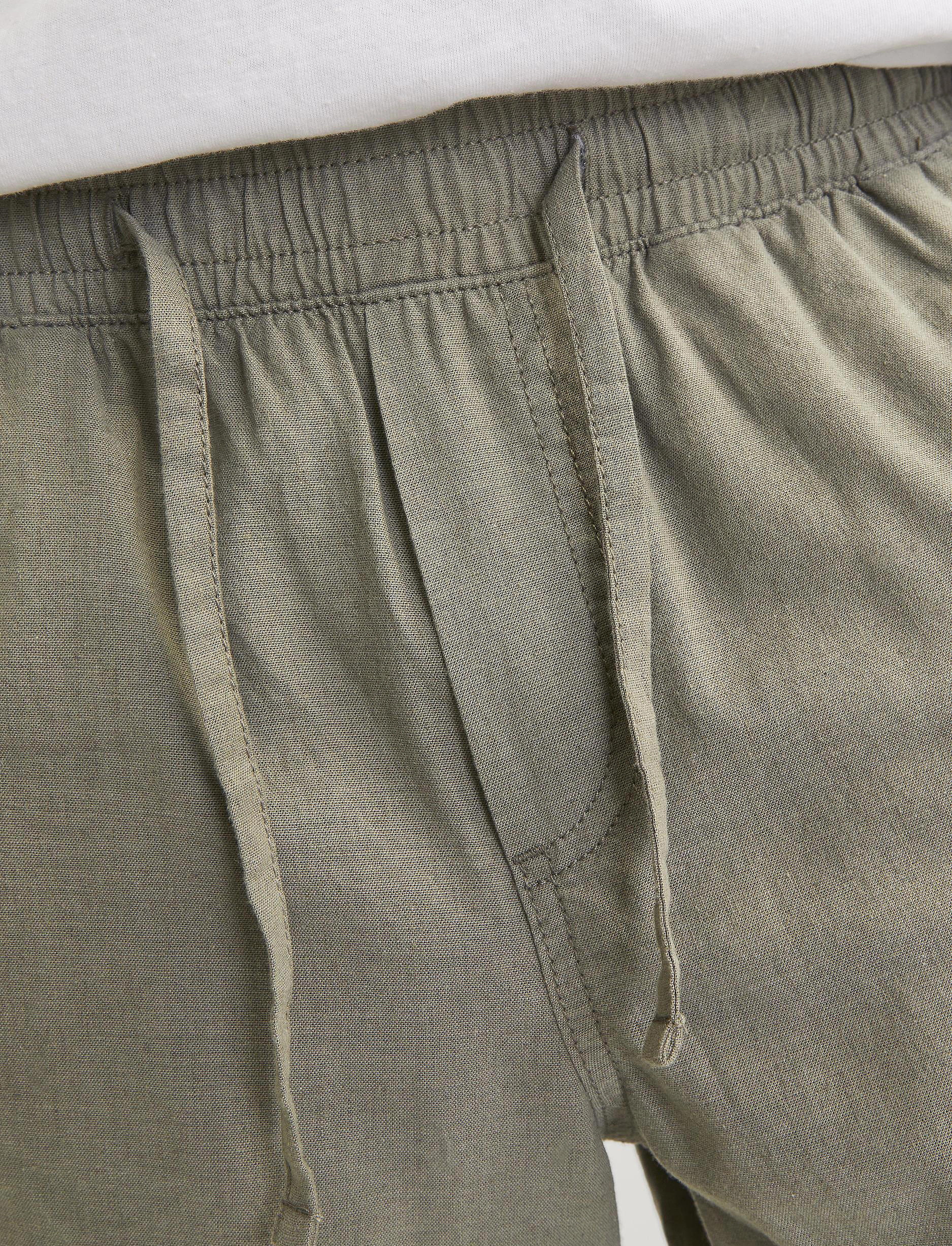 Jack & Jones - JPSTACE BREEZE JOGGER LN - hørbukser - deep lichen green - 5