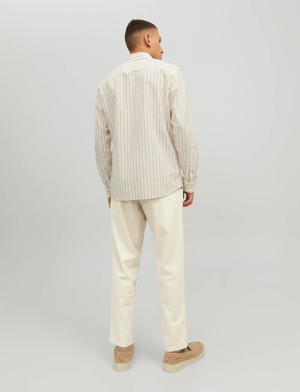 Jack & Jones - JPSTACE BREEZE JOGGER SN - linnen broeken - moonbeam - 3