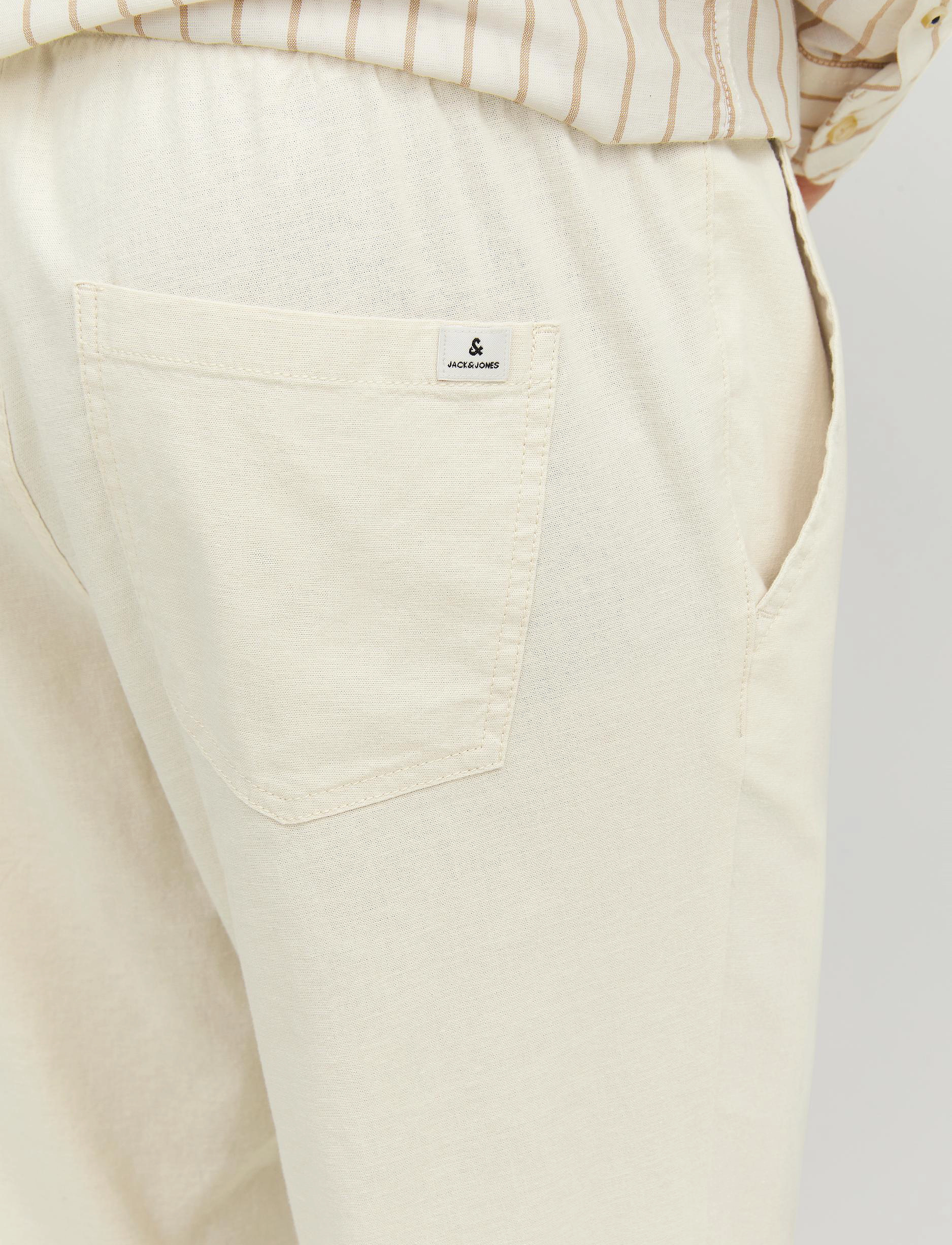 Jack & Jones - JPSTACE BREEZE JOGGER LN - leinenhosen - moonbeam - 4