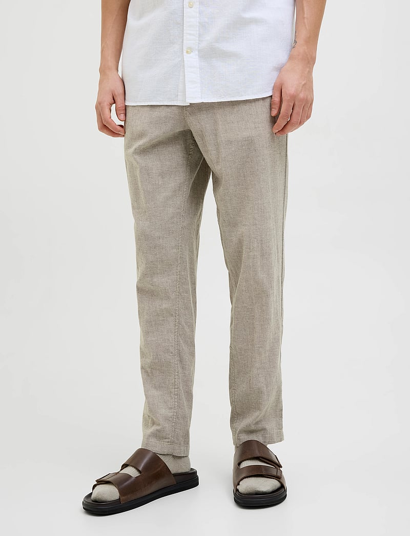 Jack & Jones - JPSTACE BREEZE JOGGER SN - leinenhosen - morel - 0
