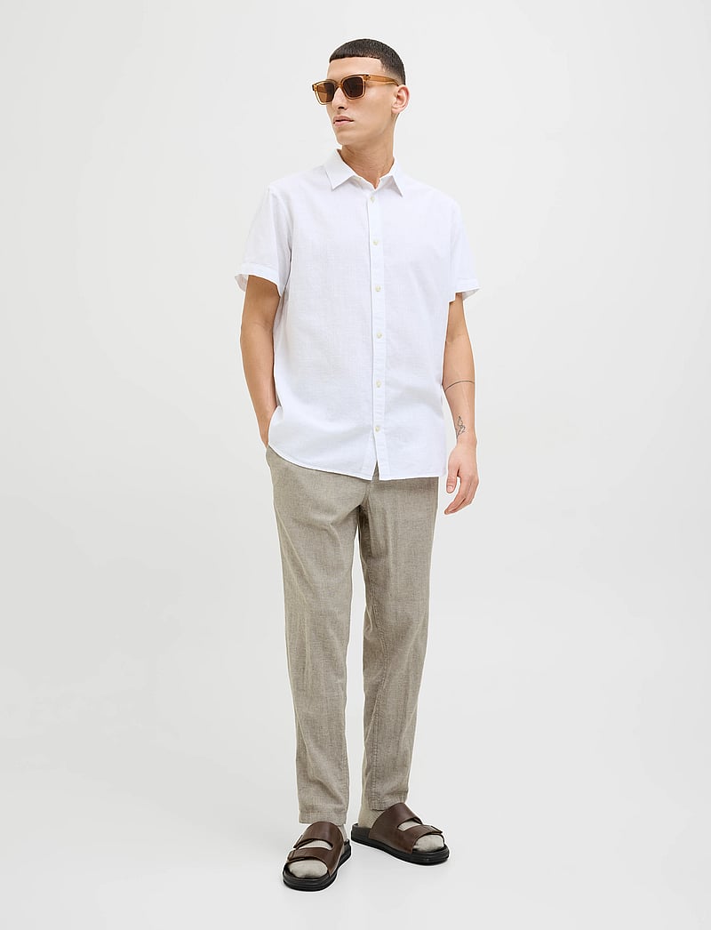 Jack & Jones - JPSTACE BREEZE JOGGER SN - leinenhosen - morel - 4