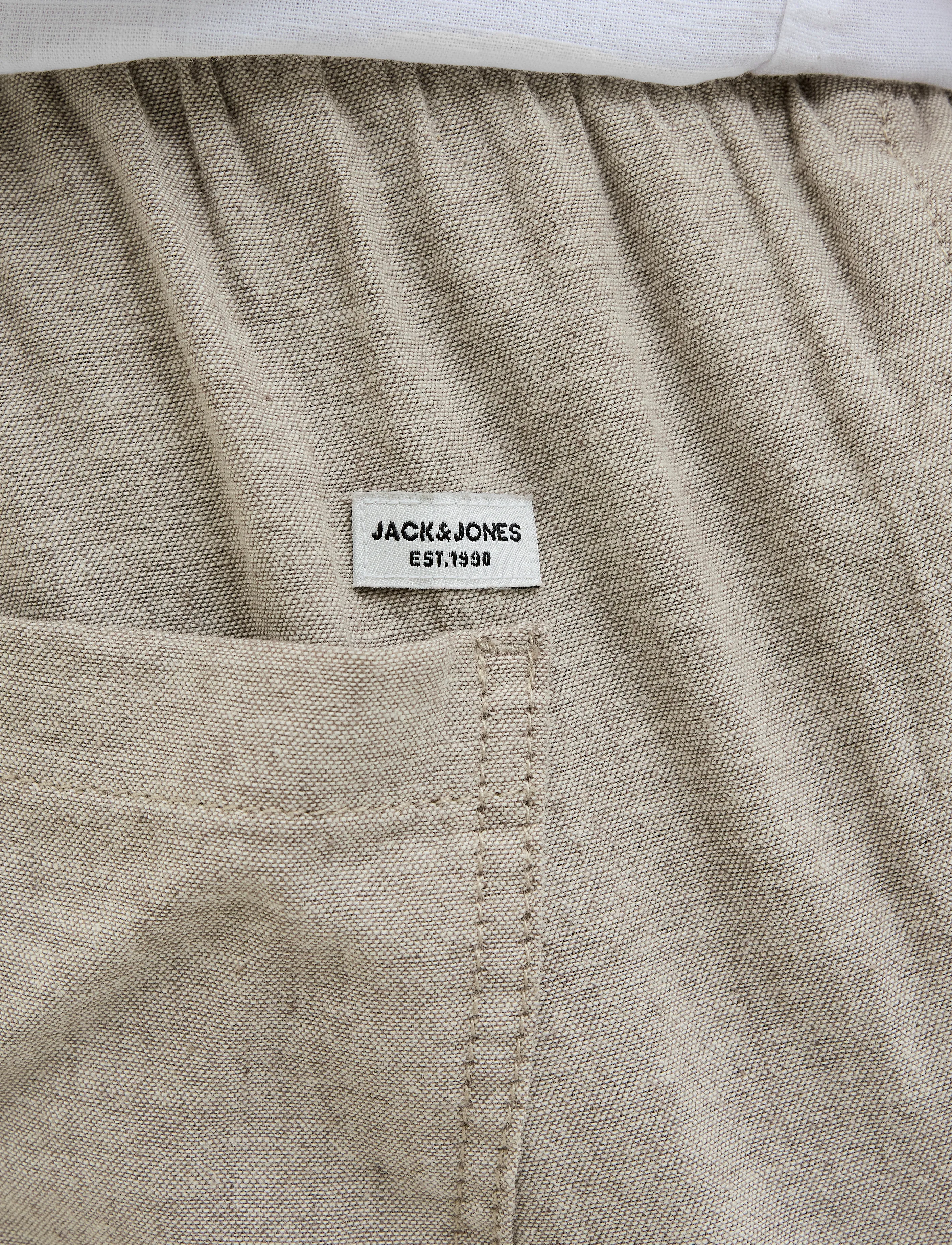 Jack & Jones - JPSTACE BREEZE JOGGER LN - leinenhosen - morel - 5