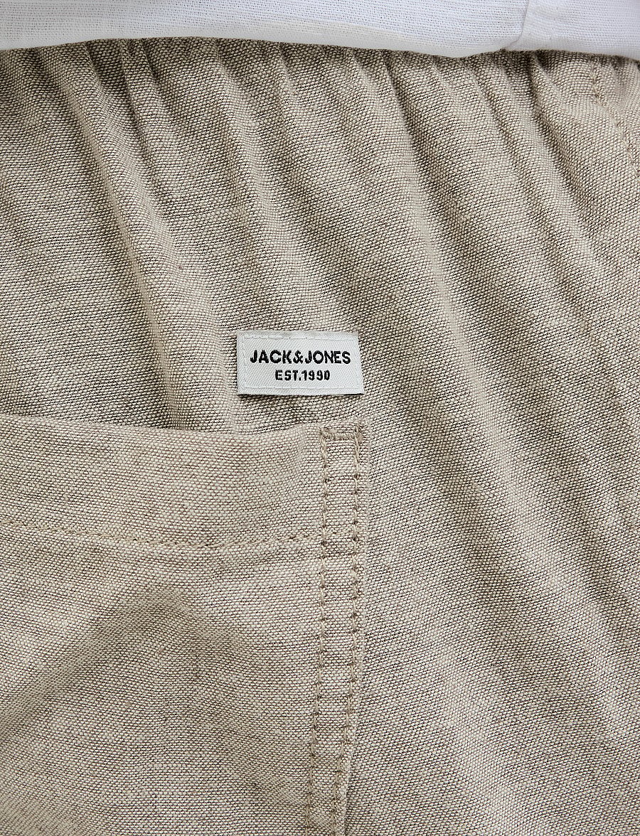 Jack & Jones - JPSTACE BREEZE JOGGER LN - leinenhosen - morel - 5