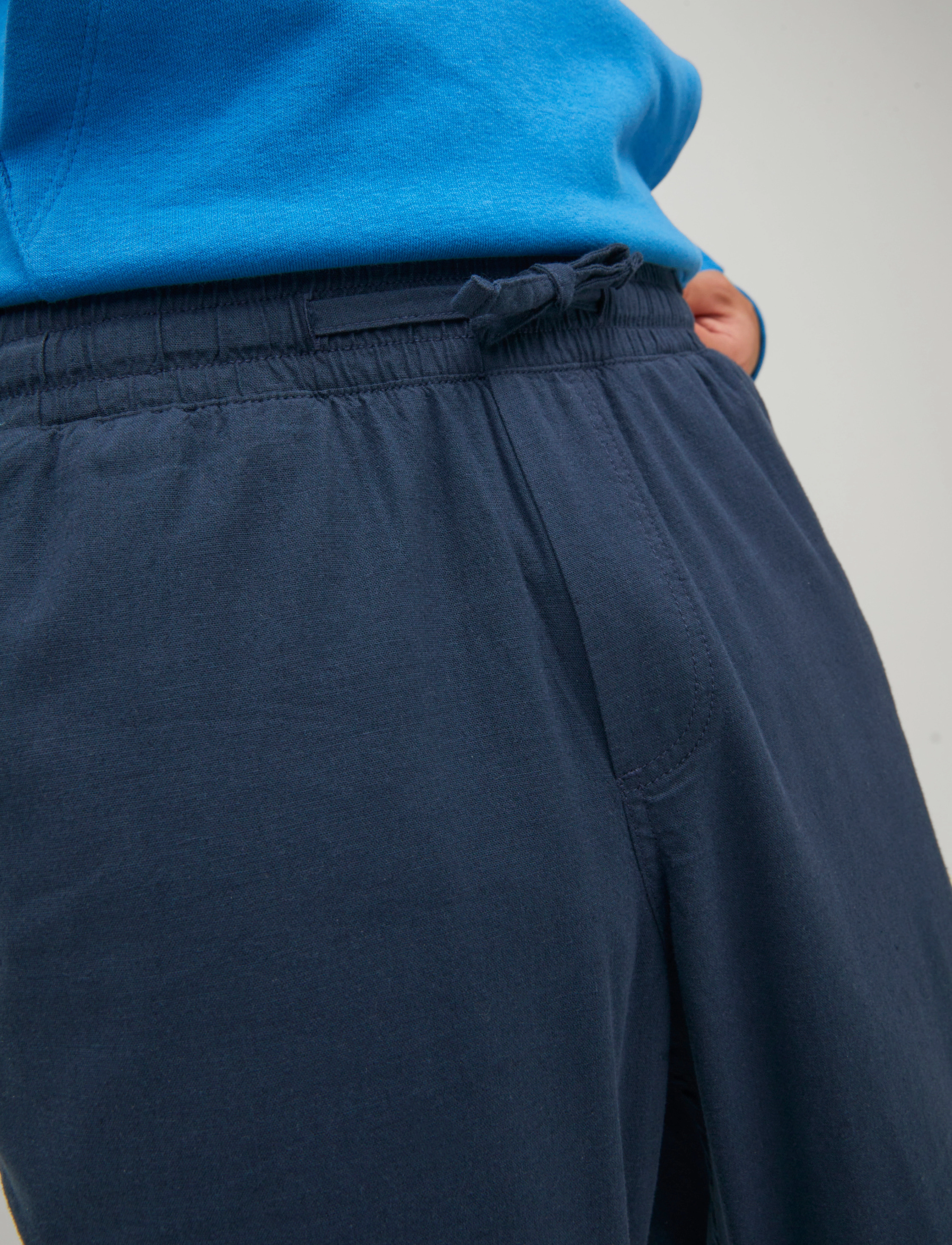 Jack & Jones - JPSTACE BREEZE JOGGER LN - leinenhosen - navy blazer - 3