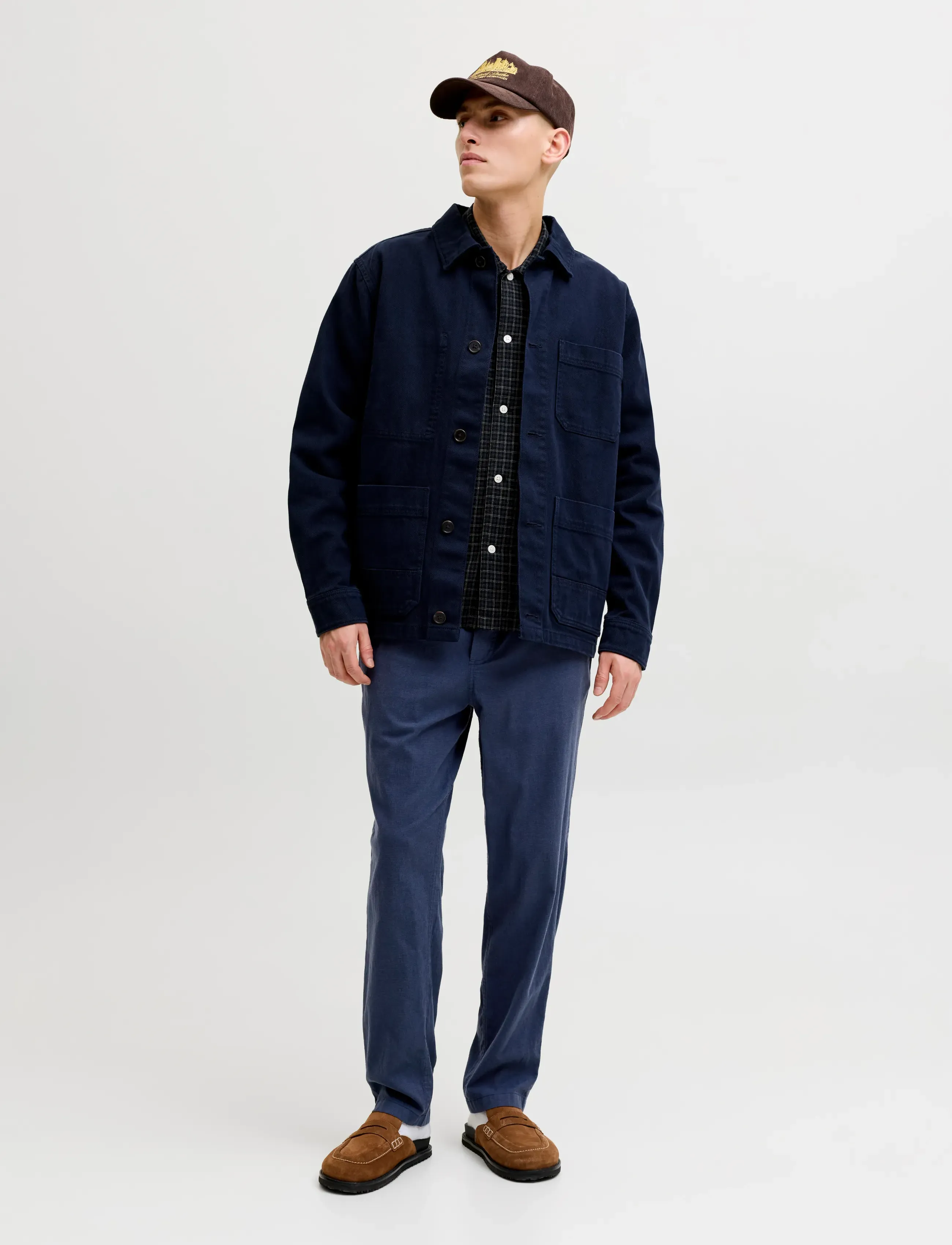 Jack & Jones - JPSTACE BREEZE JOGGER LN - linen trousers - sky captain - 4