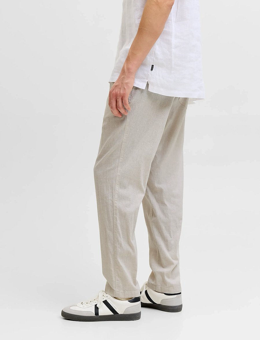 Jack & Jones - JPSTACE BREEZE JOGGER LN - linnebyxor - string - 5