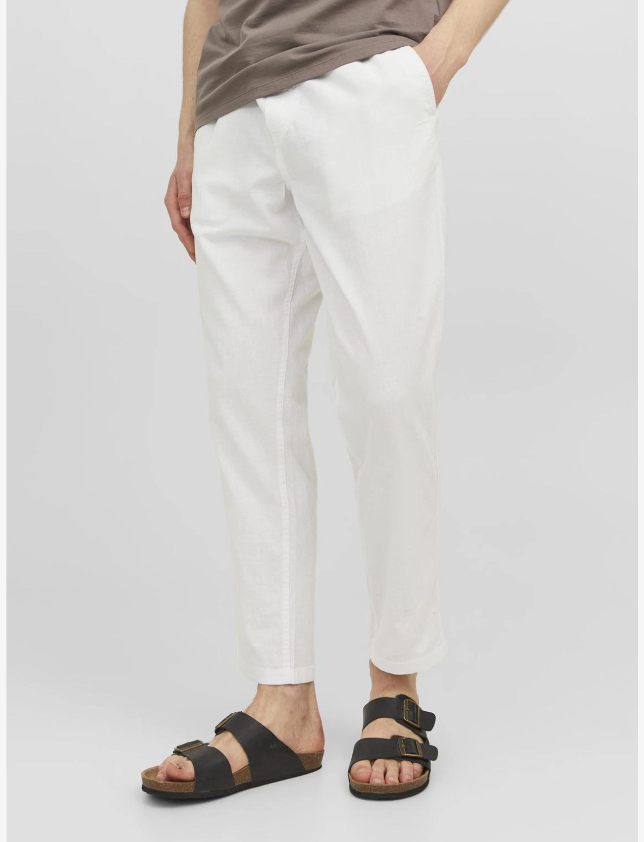 Jack & Jones JPSTACE BREEZE JOGGER LN - Hosen - WHITE / white