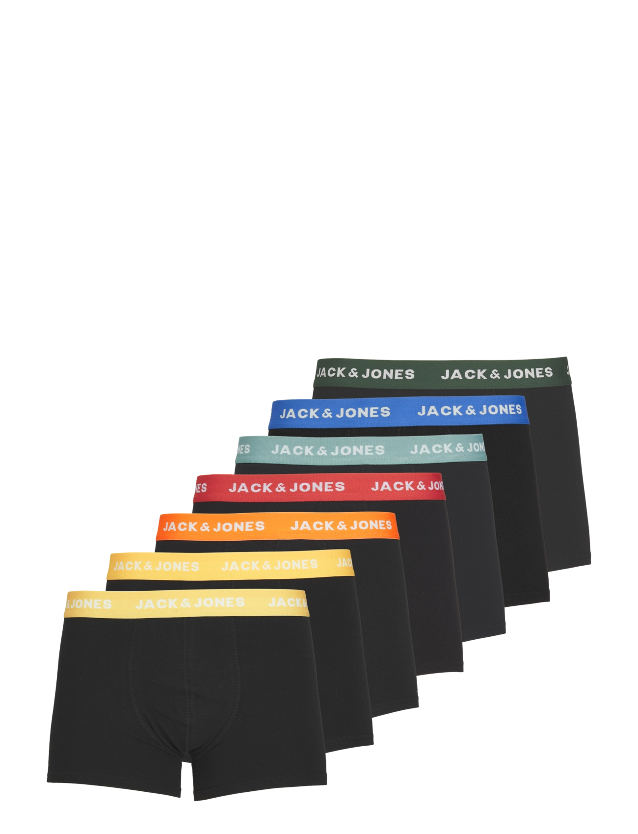 Jack & Jones JACVITO SOLID TRUNKS 7 PACK NOOS - Kalsonger - BLACK / black