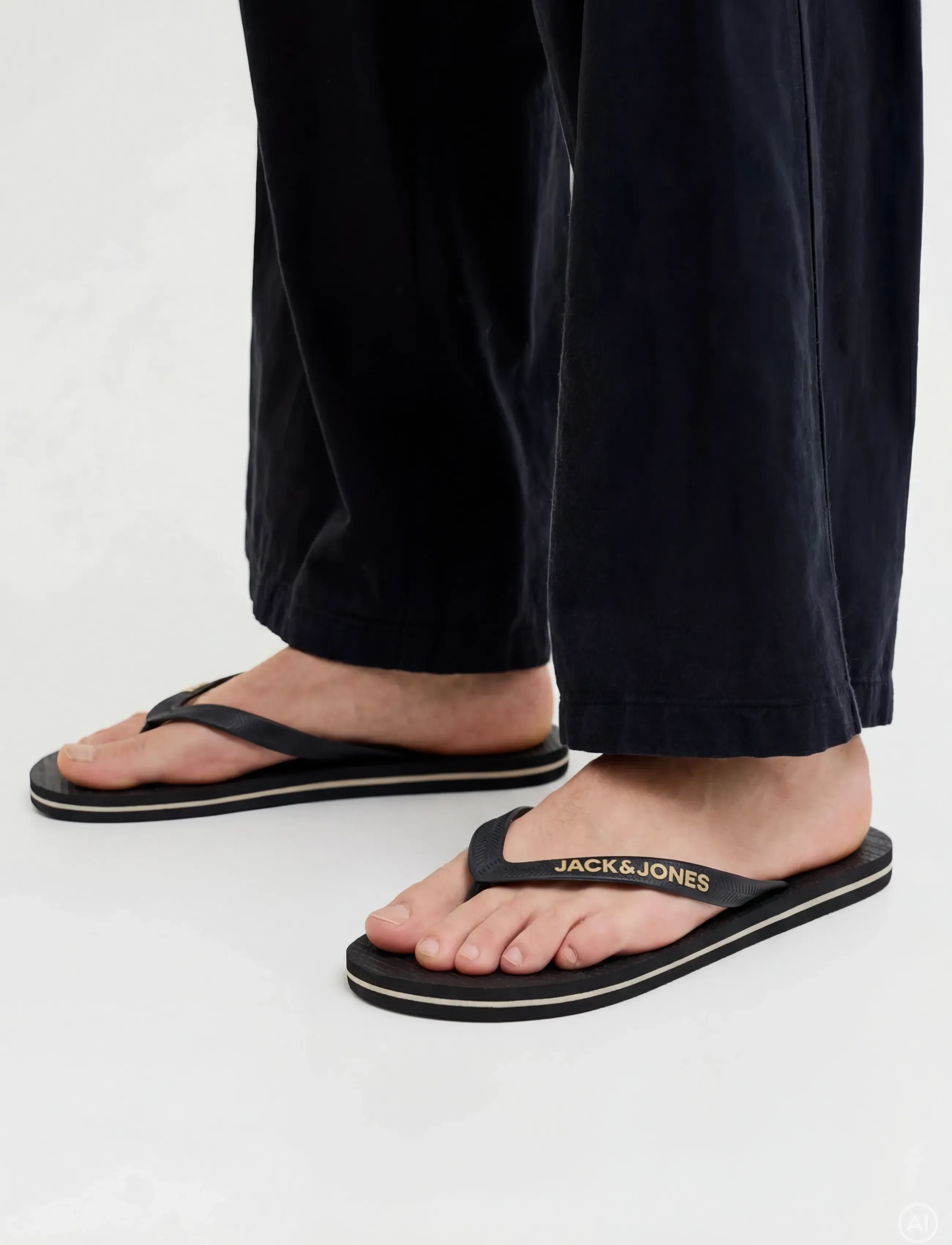 Jack & Jones Jfwbasic Flip Flop Ln, 46-47, Black, Sandaler > Flip Flops, Herre