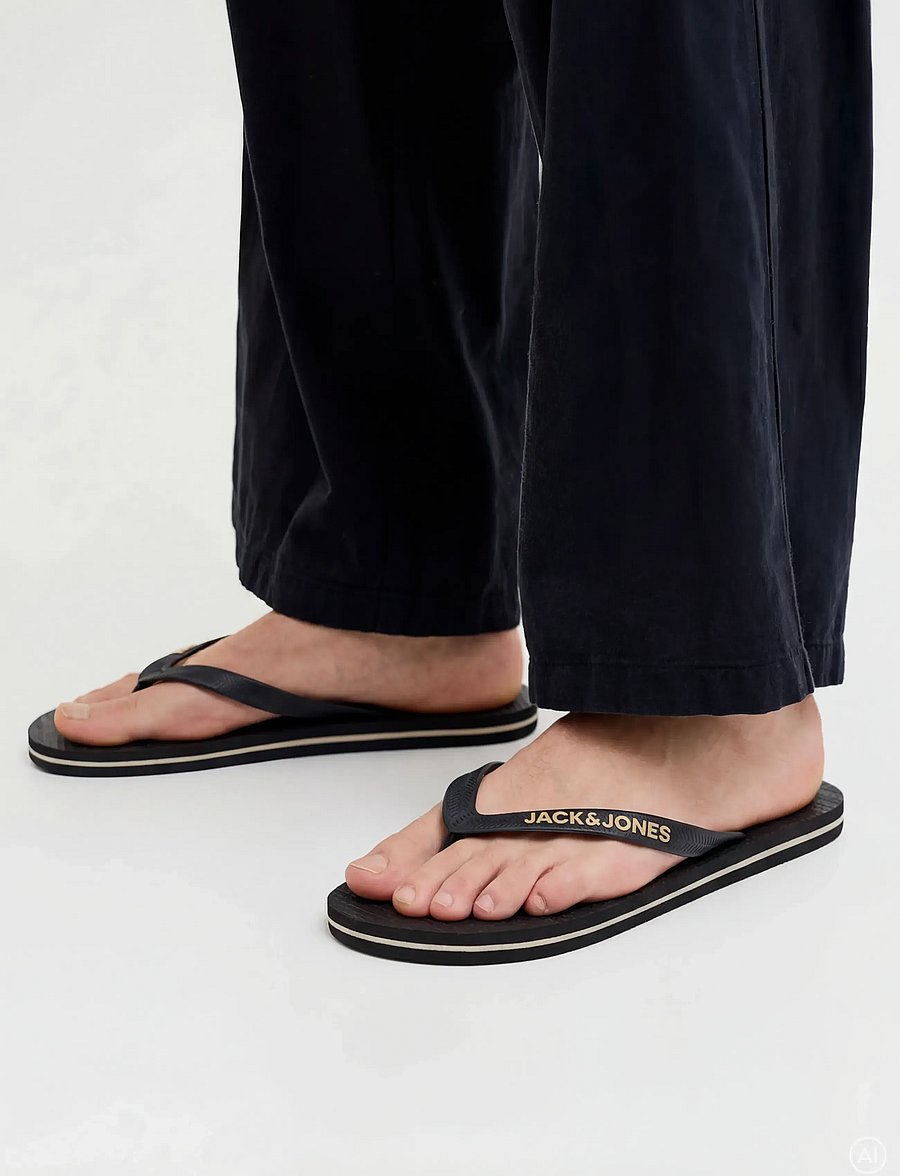 Jack & Jones - JFWBASIC FLIP FLOP - kollektioner - anthracite - 0