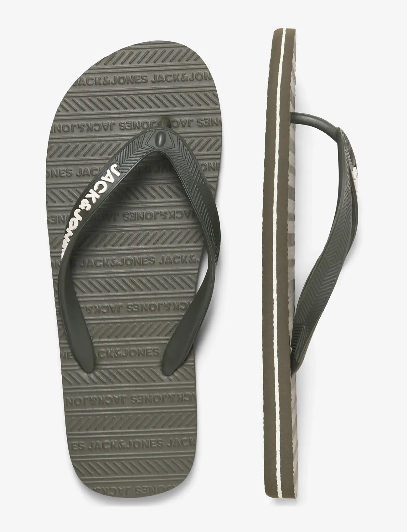 Jack & Jones - JFWBASIC FLIP FLOP LN - die niedrigsten preise - olive night - 3