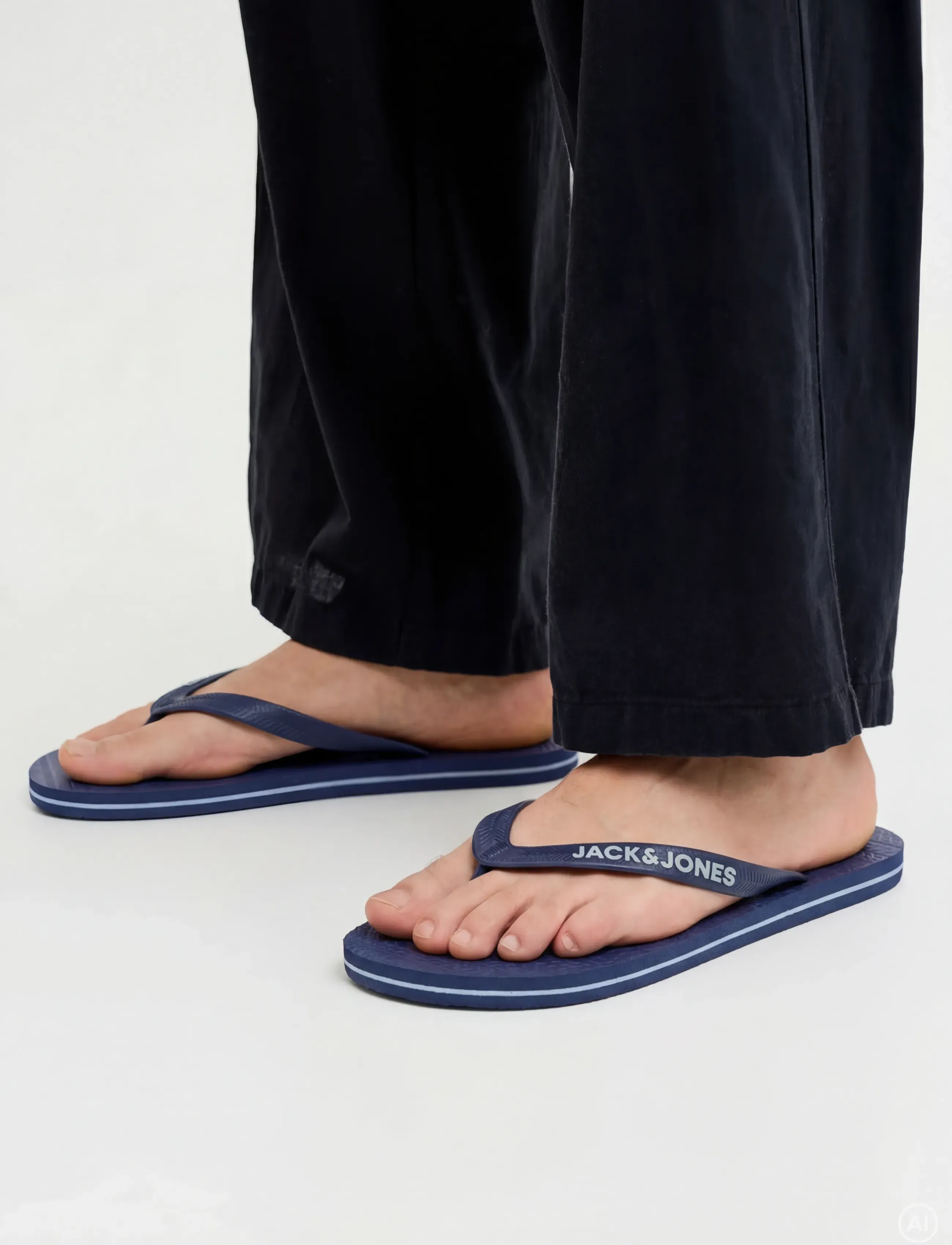 Jack & Jones Jfwbasic Flip Flop Ln, 42-43, White, Sandaler > Flip Flops, Herre