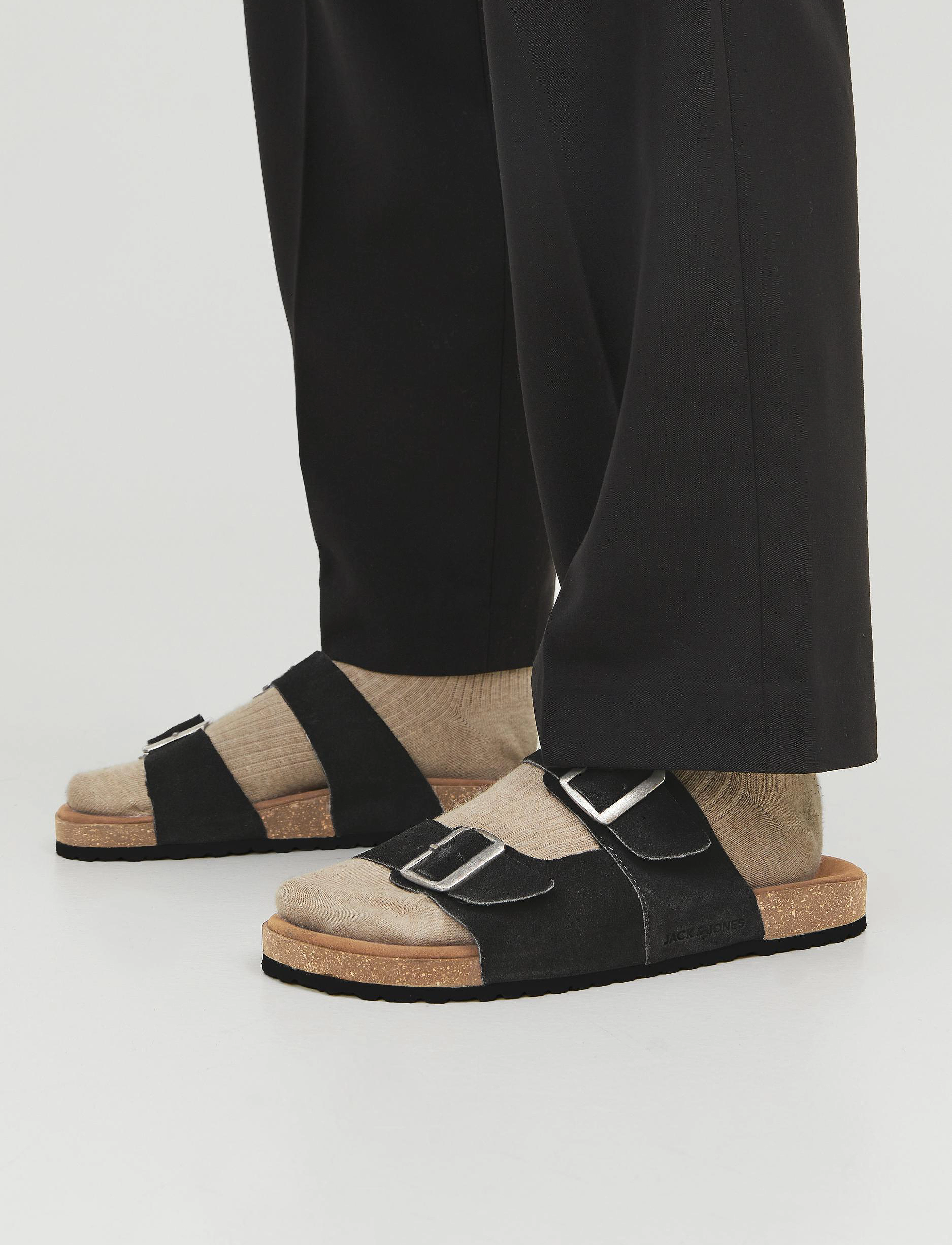Jack & Jones - JFWLOUIS SUEDE SANDAL - anthracite - 5