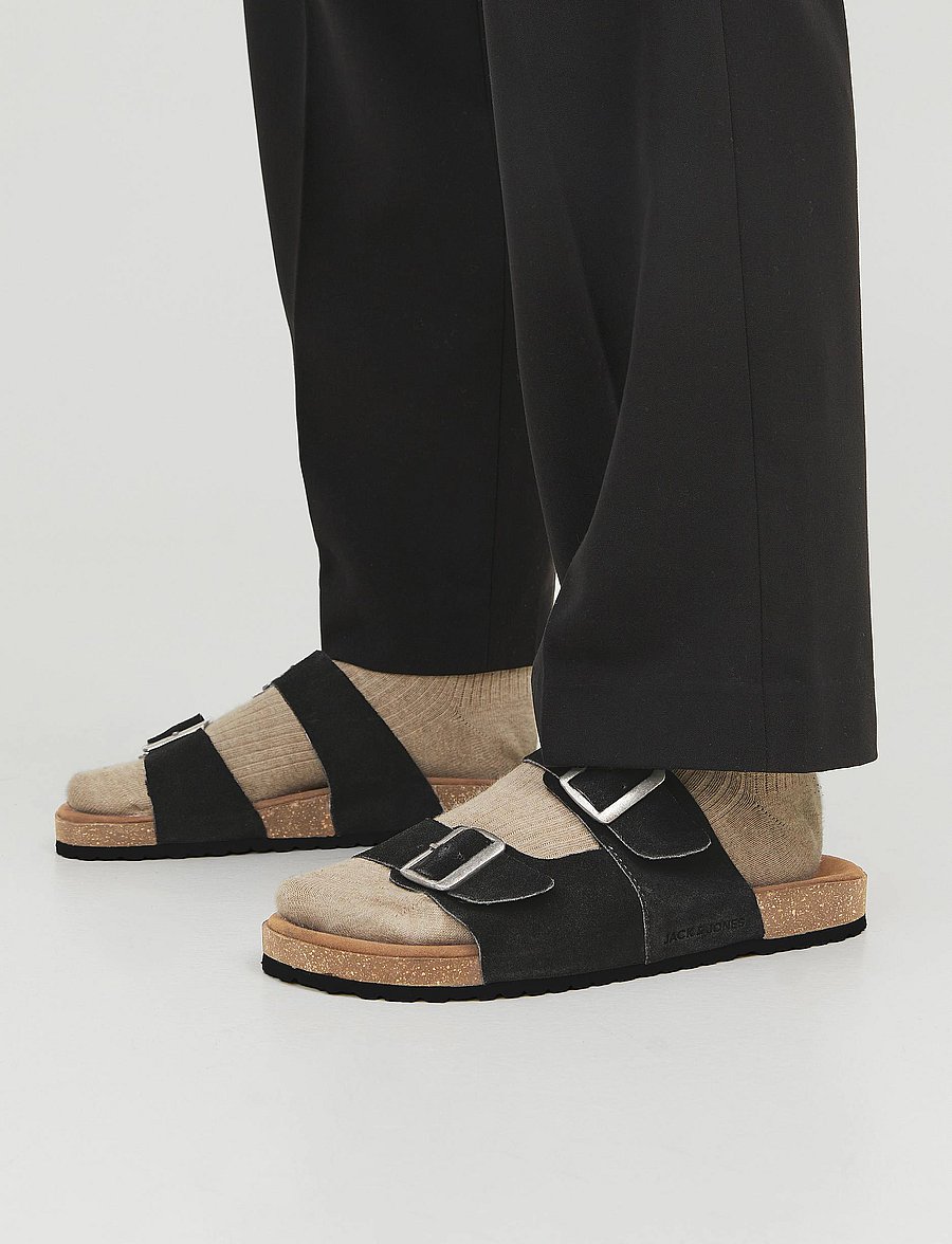Jack & Jones - JFWLOUIS SUEDE SANDAL - anthracite - 5