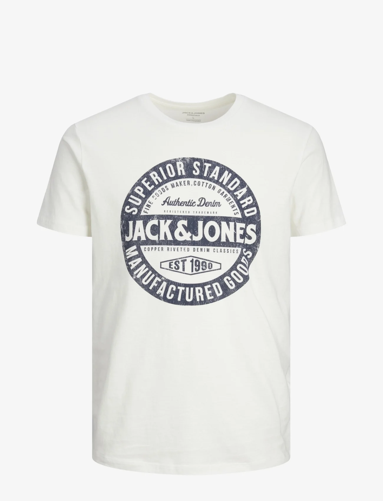 Jack & Jones - JJEJEANS TEE SS O-NECK NOOS 23/24 - die niedrigsten preise - cloud dancer - 0