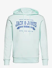 Jack & Jones - JJELOGO SWEAT HOOD 2 COL 23/24 NOOS - alhaisimmat hinnat - soothing sea - 0