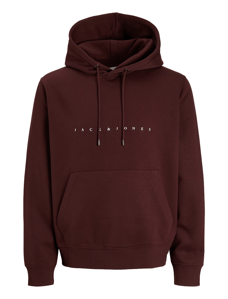 Jack & Jones - JJESTAR JJ SWEAT HOOD NOOS - hoodies - bitter chocolate - 1