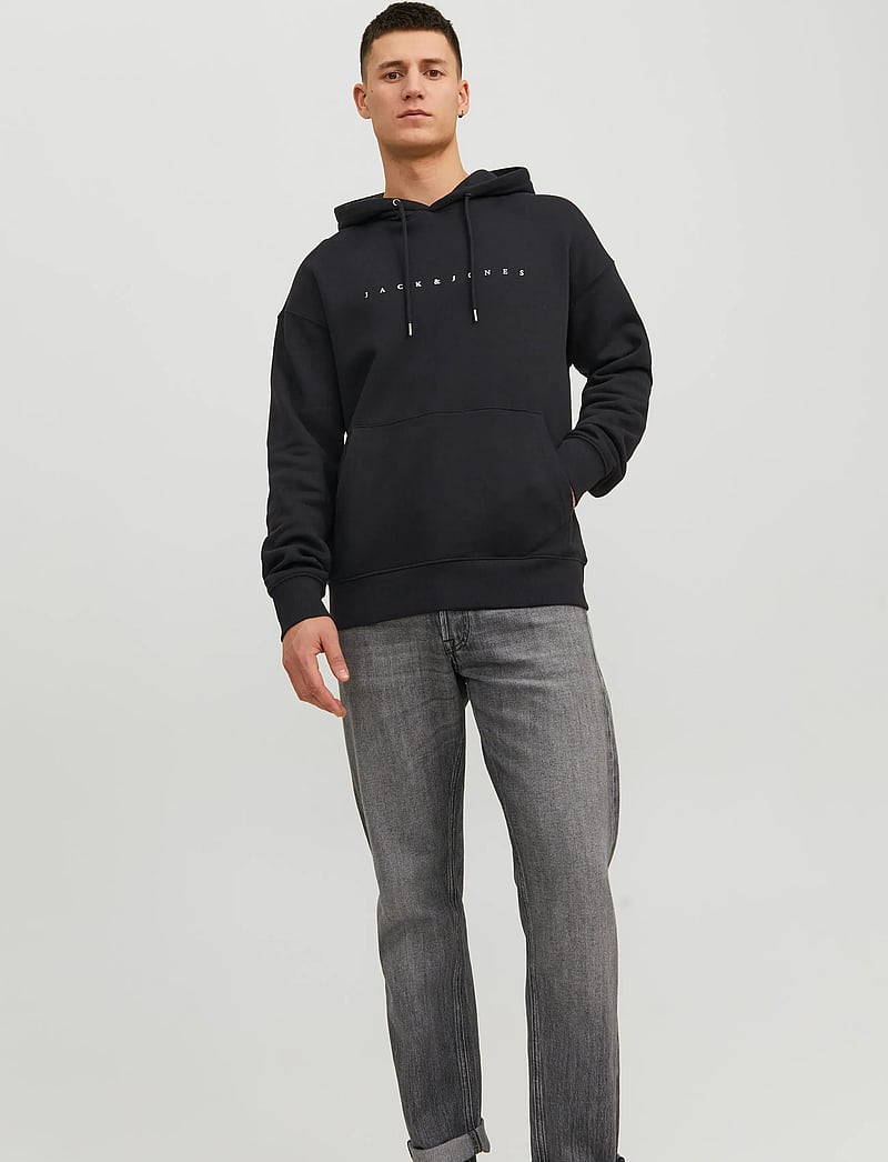 Jack & Jones - JJESTAR JJ SWEAT HOOD NOOS - hættetrøjer - black - 0