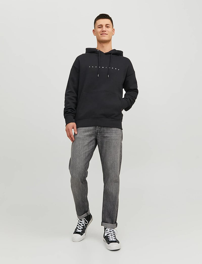 Jack & Jones - JJESTAR JJ SWEAT HOOD NOOS - hættetrøjer - black - 4