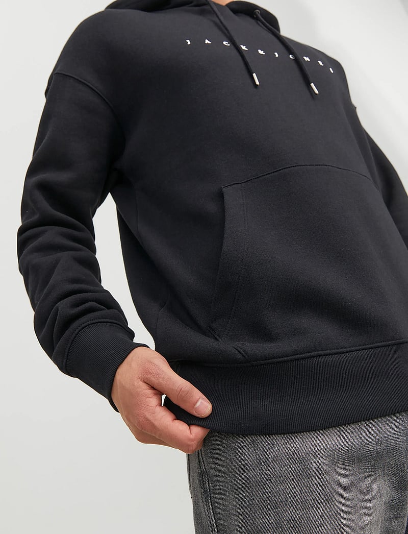 Jack & Jones - JJESTAR JJ SWEAT HOOD NOOS - hættetrøjer - black - 5