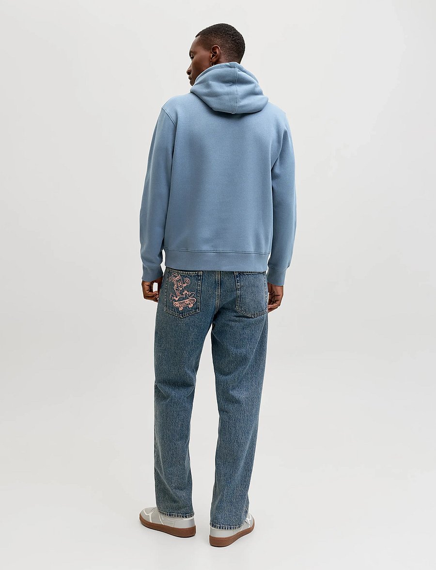 Jack & Jones - JJESTAR JJ SWEAT HOOD NOOS - hættetrøjer - blue mirage - 2